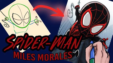 COMMENT DESSINER SPIDERMAN MILES MORALES MARVEL facilement ÉTAPE par