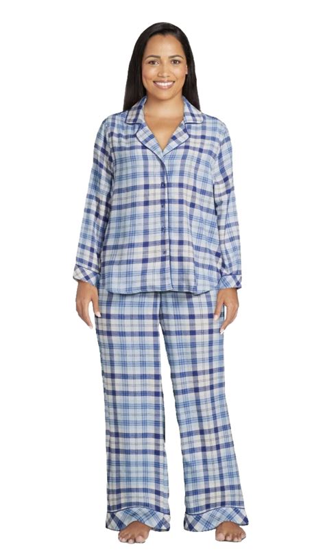 Womens Flannel 2 Piece Pajama Set By Joyspun S M L Xl 3x Ebay