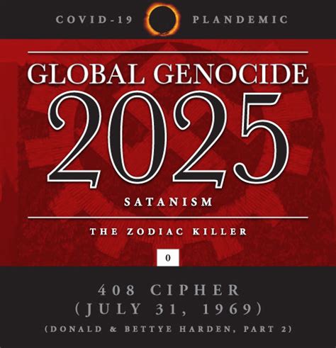 The Zodiac Killer 0711 408 Cipher July 31 1969 Donald