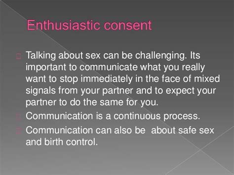 Sexual Pleasure And Enthusiastic Consent