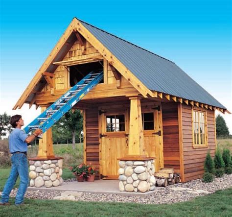 Two Story, Multi Level Craftsman Shed Plans, DOWNLOAD