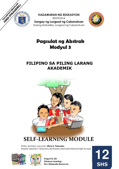 Module 3 Filipino Akademik KAGAWARAN NG EDUKASYON REHIYON III