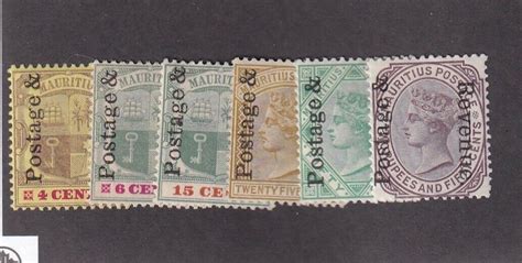 Mauritius Scott 118 123 Set VF OG Lightly Hinged Cv 175 See Pic