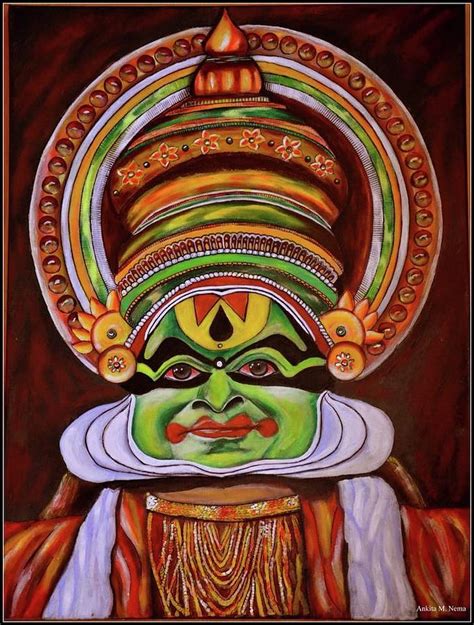 Kathakali Painting By Ankita Nema Fine Art America