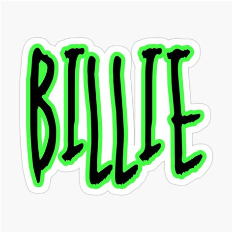 Billie Eilish Sticker By Lilcocostickers In Billie Eilish