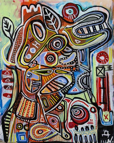 Modern Contemporary Neo Outsider Figurative Expressionism Art Brut