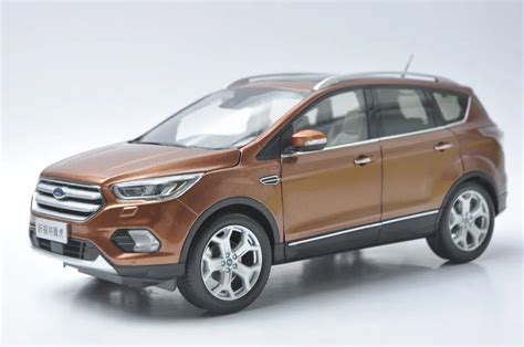 118 Diecast Model For Ford Kuga Escape 2017 Brown Suv Alloy Toy Car