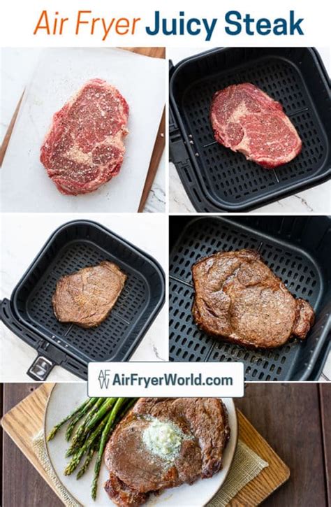 Air Fried Steak Like Air Fryer Rib Eye Thats Juicy Easy Air Fryer World