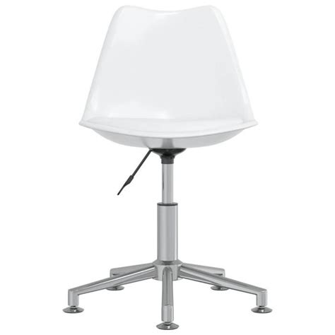 HUA Chaises De Bureau Chaise De Bureau Pivotante Blanc Similicuir