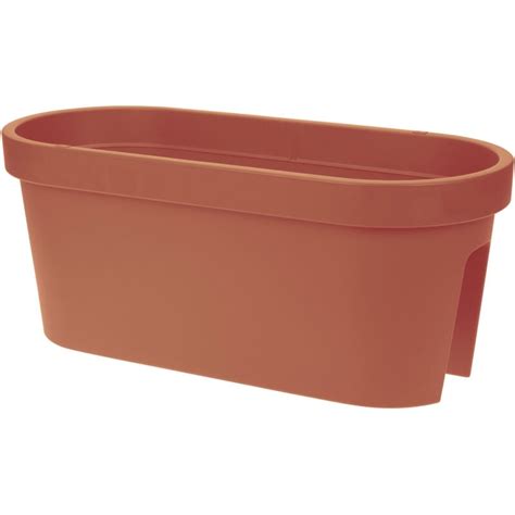 Balkon Blumentopf Oval Terracotta Cm Kunststoff Pflanzkasten