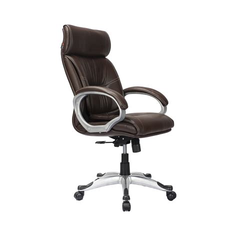 Adiko Classic High Back Executive Revolving Office Chair In Brown Adxn