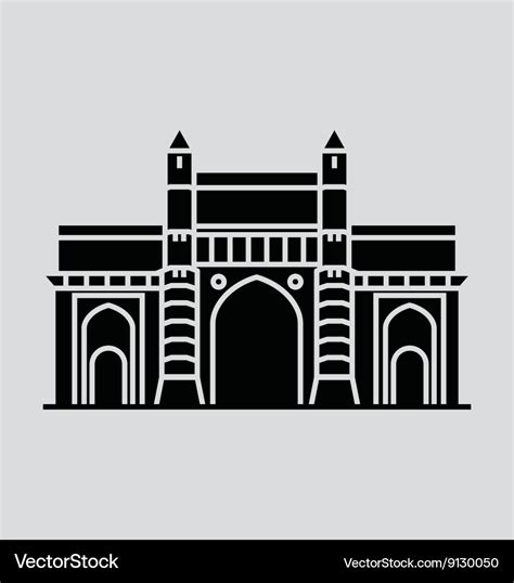 Gateway Of India Royalty Free Vector Image Vectorstock