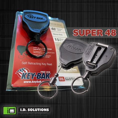 Super Heavy Duty Retractable Keychain With Ball Joint Lock Id Solutions