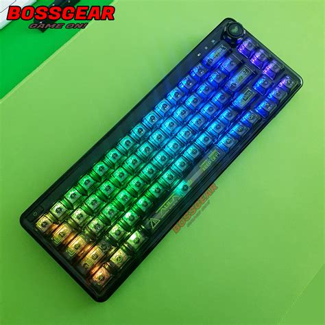 Bàn Phím Cơ Không Dây AULA F68 RGB 3 Mode Hot Swap Gasket Mount Có Núm Vặn Shopee Việt Nam