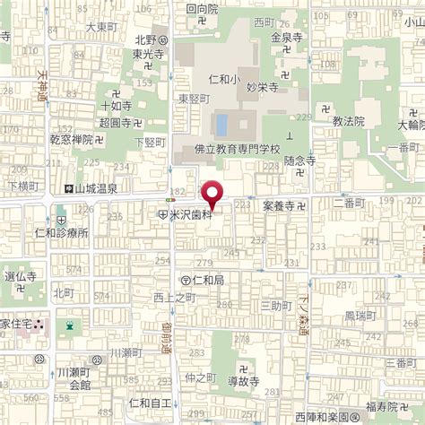 京都府京都市上京区相合図子通仁和寺街道下る鳳瑞町 の地図 Mapfan