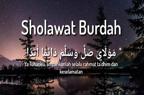 Lirik Sholawat Burdah Lengkap Arab Latin Dan Terjemahan