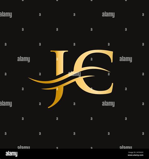 Swoosh Letter JC Logo Design Para La Identidad Empresarial Y