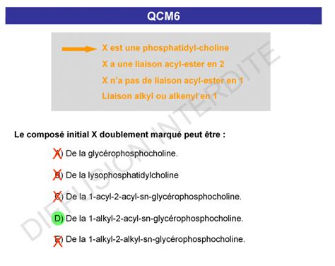 TD 2 QCM 6 UE1 Biomolécules Tutorat Associatif Toulousain