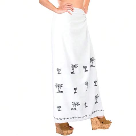 La Leela Women S Summer Beach Wraps Bikini Wrap Sarong Swimwear Cover Up Skirt Bathing Suit