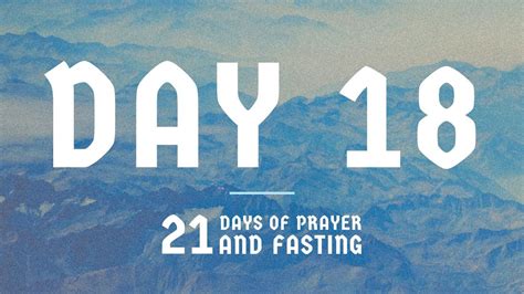 Day Days Of Prayer And Fasting Youtube