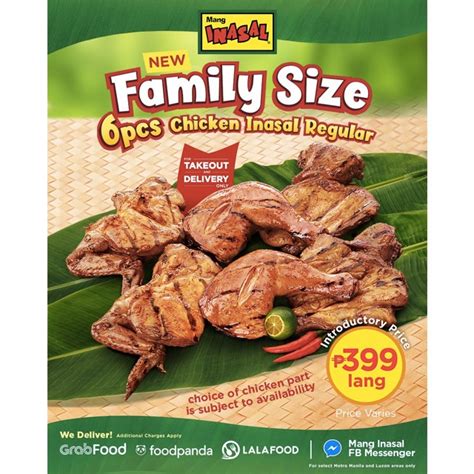 Mang Inasal Now Offers A Family Size Chicken Inasal For P399