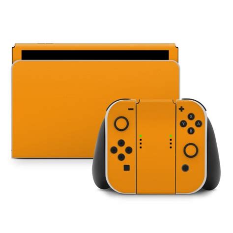 Solid State Orange Nintendo Switch Joy Con Controller Skin Istyles