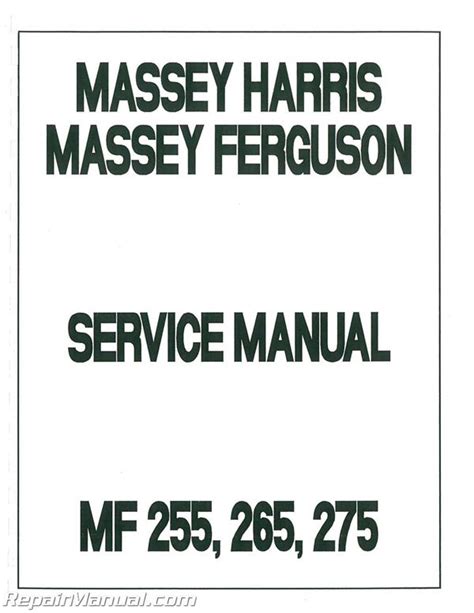 Massey Ferguson 255 Parts Diagram