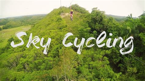 Riding A Bike Zipline Chocolate Hills Adventure Park Bohol