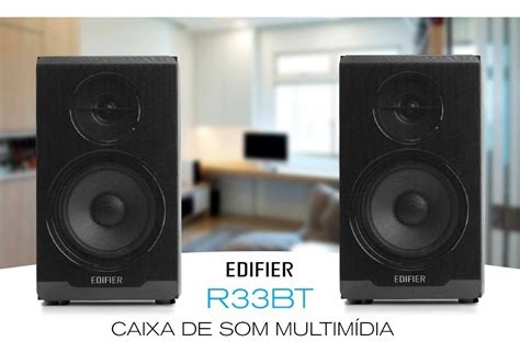 Caixa De Som Edifier R33bt Bluetooth Preto 16w Bivolt Preto Mercado