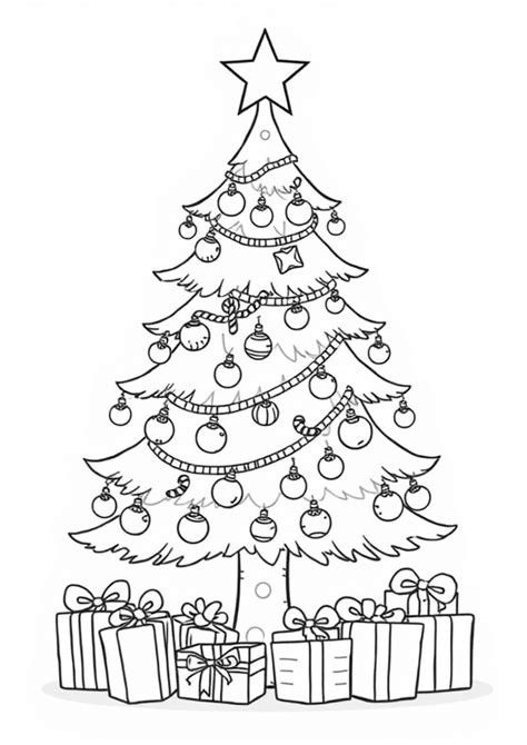 Desenhos De árvores De Natal - 5