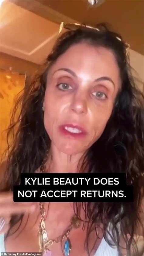 Bethenny Frankel Brands Kylie Cosmetics Product A Scam Daily Mail