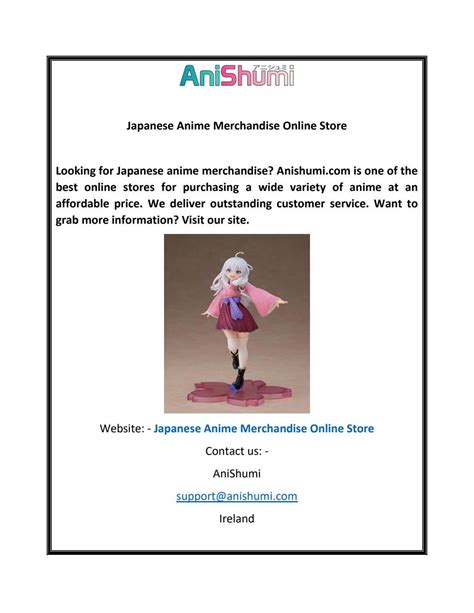 Japanese Anime Merchandise Online Store | Anishumi.com by Ani Shumi - Issuu