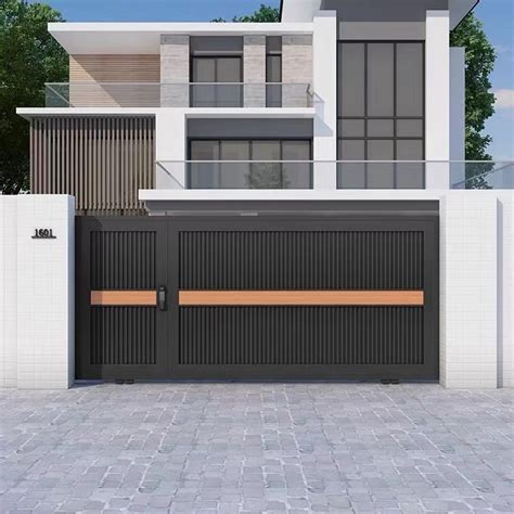 Sliding Cantilever Exterior Driveway Sliding Gate Automation Stainless