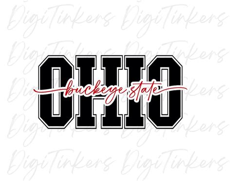 Collegiate Ohio Logo Buckeye State, Design for Crafting, Cricut ...