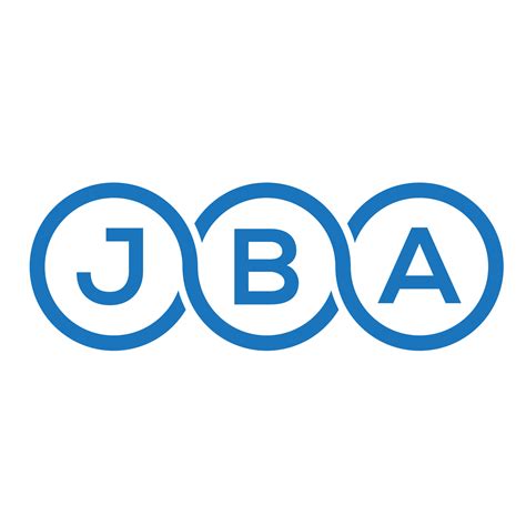 jba letter logo design  white background jba creative initials