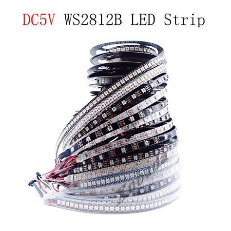 1m 5m WS2812B WS2812 Led Strip Individually Addressable Smart RGB Led