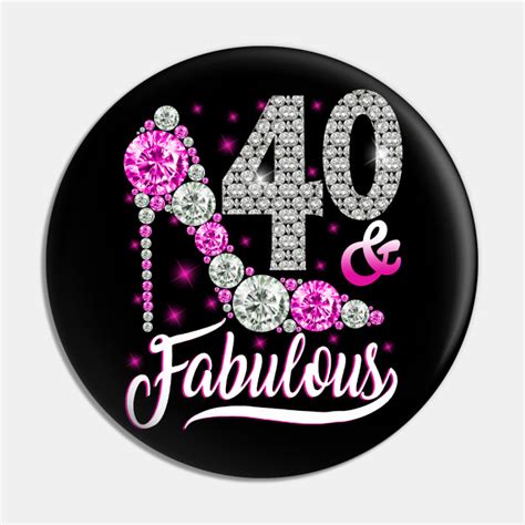 40 And Fabulous T Shirt 40th Birthday T Women 40th Birthday T