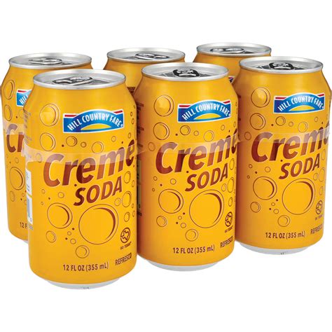 Hill Country Fare Creme Soda 6 pk Cans - Shop Soda at H-E-B