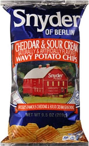 Snyder of Berlin Wavy Cheddar & Sour Cream Potato Chips - 9 oz ...