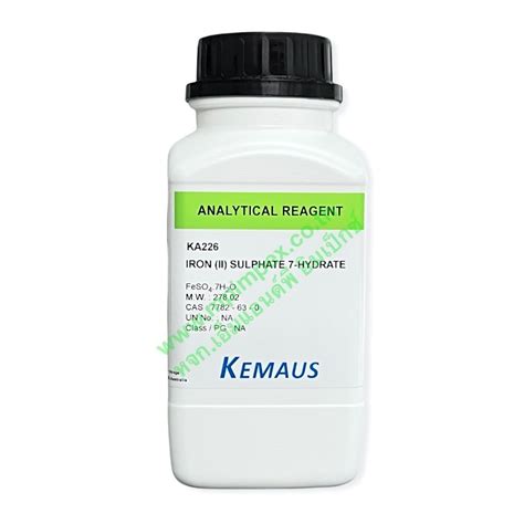 Kemaus™ Iron Ii Sulphate 7 Hydrate 99 Ar 500 กรัม Mandp Impex นำเข้าและจำหน่ายอุปกรณ์