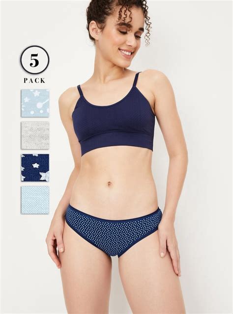 Buy Women Assorted Bikini Panties Pack Of 5 Online At Just Rs 449 0 1000013133859 Max Fashion