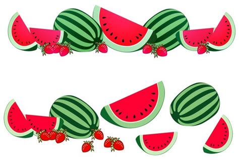 Free Watermelon Border Clipart