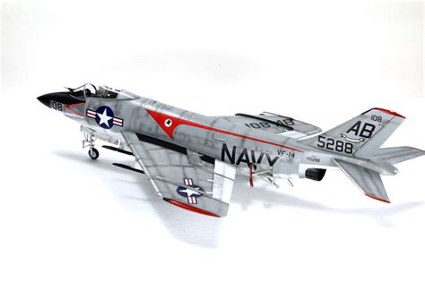 1 48 Hobbyboss Mcdonnell F3h 2m Demon Us Navy “tophatters” Vf 14 Uss