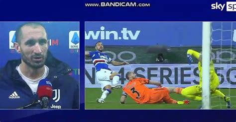 Parole Giorgio Chiellini Post Sampdoria Juventus 0 2 Video Dailymotion