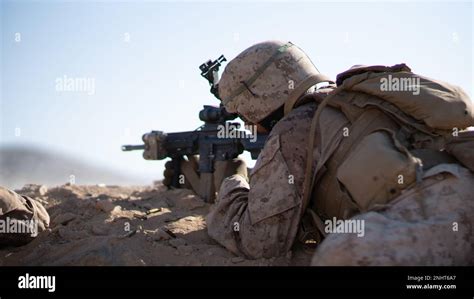 A U S Marine Assigned To 2nd Battalion 25th Marine Regiment 4th