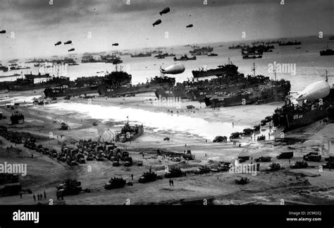 D-Day invasion of Normandy in Operation Overlord during World War II ...