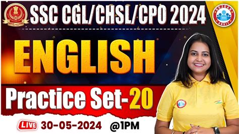 SSC English Practice Set 20 SSC CGL CHSL CPO English SSC CHSL