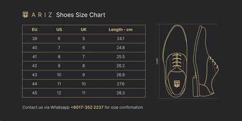 Size Chart – ARIZ SHOES