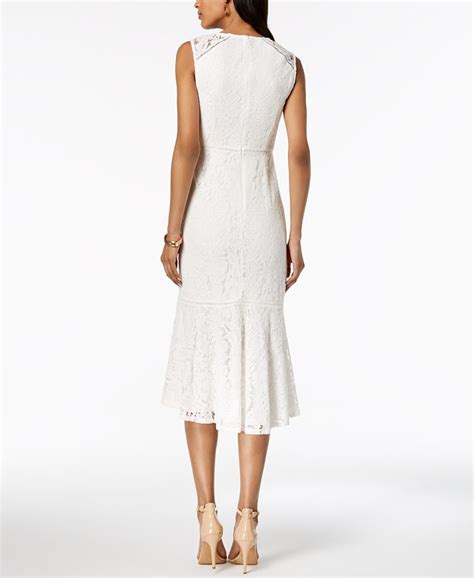 Adrianna Papell Sleeveless Lace Midi Dress Macys