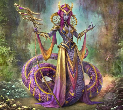 naga queen  fallfox  deviantart